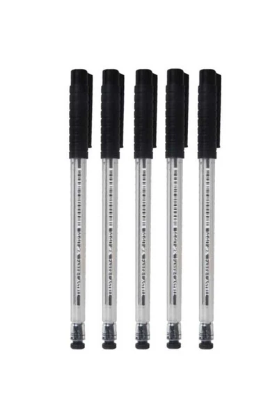 Faber Castell 1440 Siyah Tükenmez Kalem 5'li Set ürün görseli 1