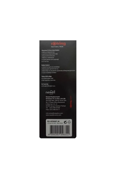 Rotring Visumax 0.7+ Roller 4 Lü Set Mavi - Resim 2
