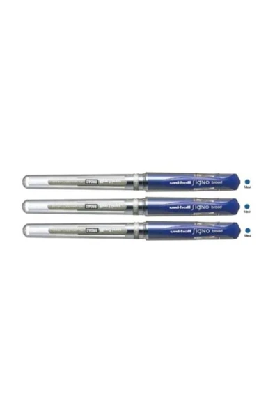 Unibal Um-153 Signo Broad Imza Kalemi 1,0 Mm 3 Lü Mavi ürün görseli 1