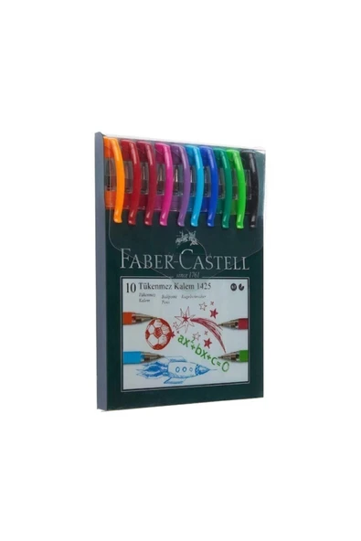 Faber Castell Faber 1425 0.7 Mm Iğne Uçlu Tükenmez Kalem 10 Renk ürün görseli 1