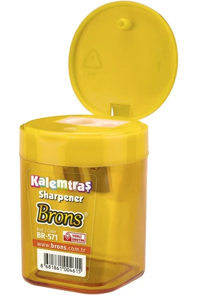 Brons Silindir Hazneli Kalemtraş Karışık Renk / 1 ADET Br-571 ürün görseli 1