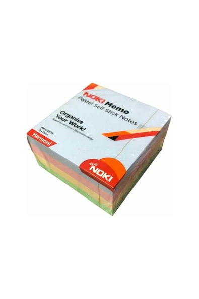 Noki Memo 75X75 Pastel Harmoni Yapışkanlı Küp Blok 400 Yaprak ürün görseli 1