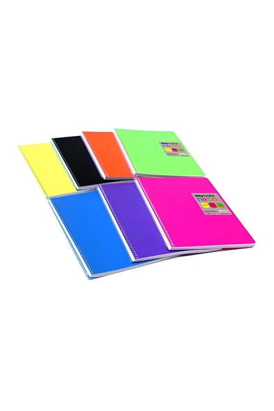 MyNotes 4 Kareli 4 Çizgili (8'Lİ SET) 72 Yaprak Telli Pp Kapak ürün görseli 1