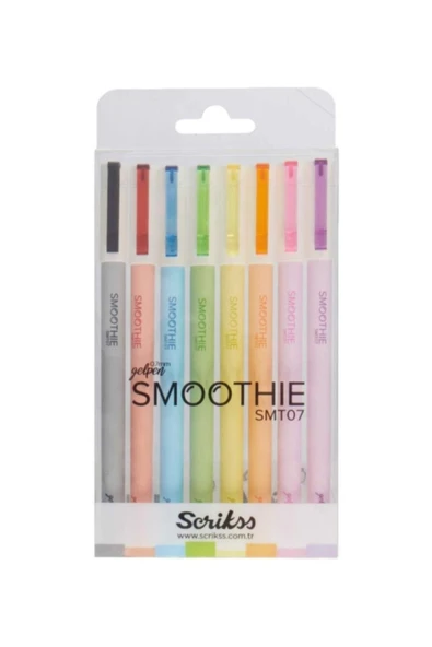 Scrikss Roller Kalem Smoothie Jel 8 Li Blister Smt07 ürün görseli 1