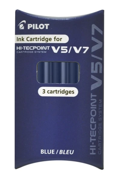 Pilot V7 Hi-Tecpoint Karuşlu Yedek 3'lü Kırmızı - Resim 2