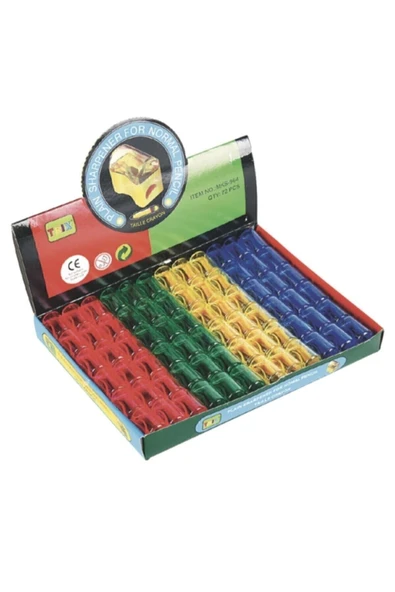 TRİX Kalemtraş Mini Hazneli 12 Adet ürün görseli 1
