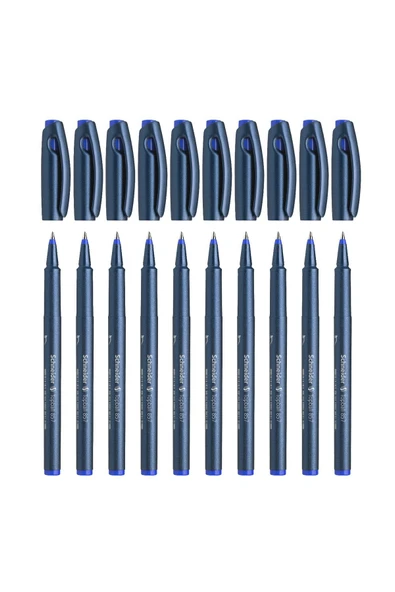 SCHNEIDER Topball 857 Konik Uçlu Roller Pilot Kalem Mavi 0,6 Mm 10 Lu ürün görseli 1