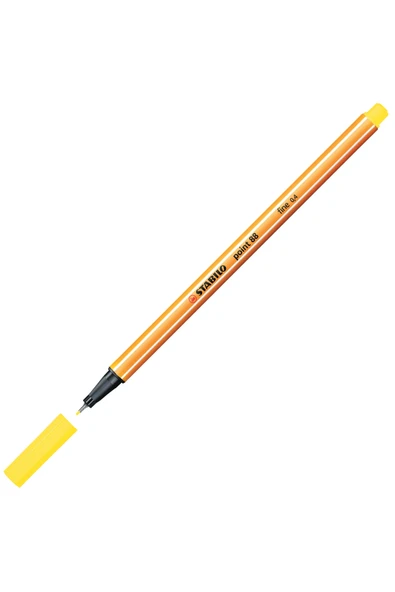 Stabilo Point 88 Fineliner 0.4mm Keçe Uçlu Kalem 88/024 Floresan Sarı ürün görseli 1