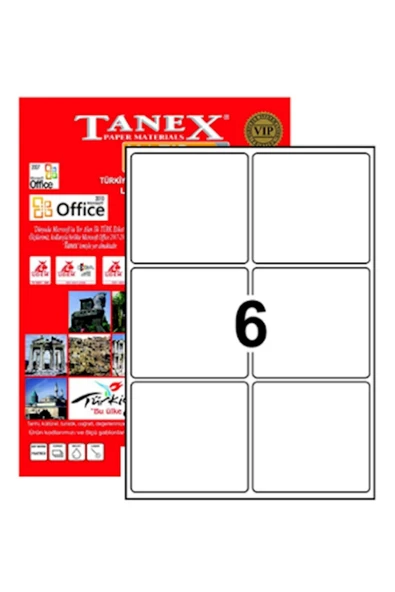 Tanex Lazer Etiket Tw-2006 99.1*93.1mm 100 Lü.. ürün görseli 1