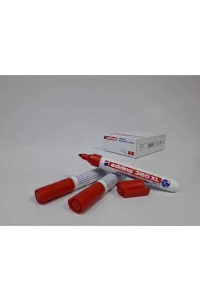 Edding Whiteboard Marker Silinebilir Beyaz Tahta Kalemi Kırmızı 10'lu Paket ürün görseli 1