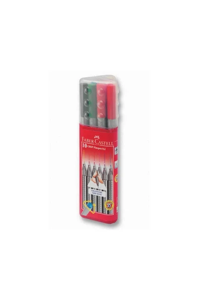 Faber Castell Grip Finepen 0.4 mm 10 Adet 10 Renk Kutu ürün görseli 1