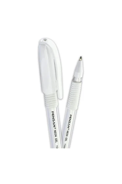 Pensan Neon Jel Kalem 1mm Beyaz ürün görseli 1