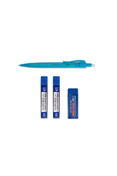 Faber Castell Kalem + 2 Adet Uç + Silgi ürün görseli 1