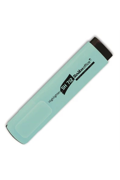 Scrikss Sh712 Fosforlu Kalem Pastel Turkuaz  (  1  ADET  ) ürün görseli 1