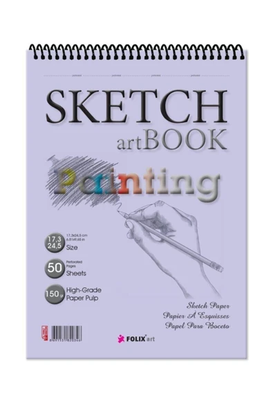 FOLİX ART Üstten Telli Eskiz Defter ürün görseli 1
