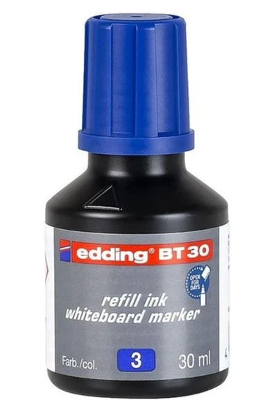 Edding Yazı Tahta Mürekkebi 30ML Mavi ürün görseli 1