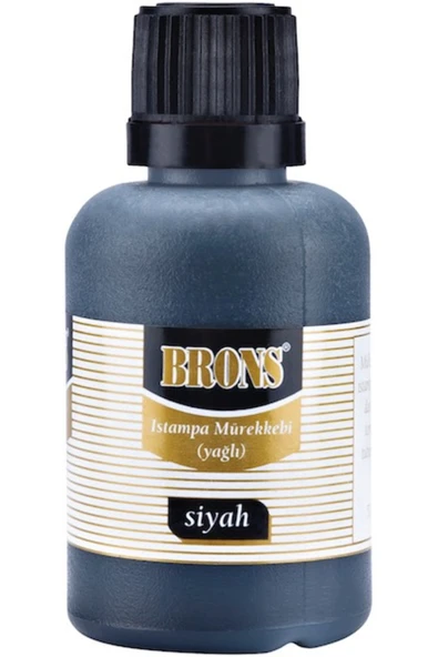 Brons Istampa Mürekkebi 50cc Siyah Br-328-12 Adet ürün görseli 1