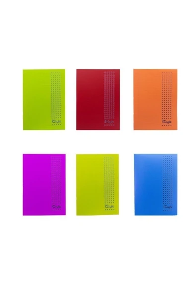 DAZZLE A4 Plastik Kapak Metod Defteri 80 Yaprak Çizgili Defter (12 Li Paket) ürün görseli 1