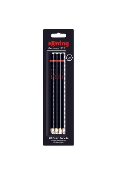 Rotring 2b Sınav Kurşun Kalemi 4'lü ürün görseli 1