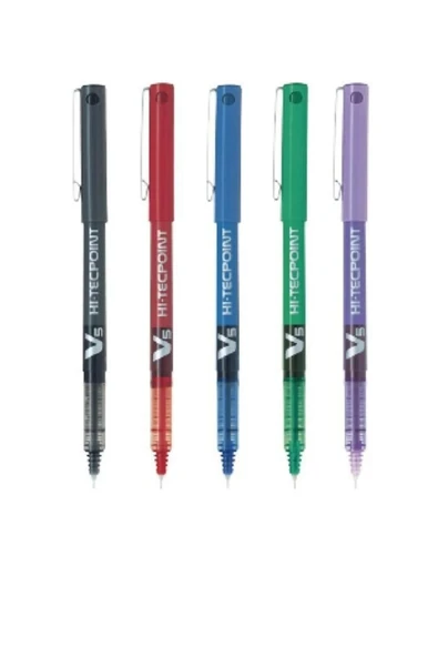 Pilot V5 Hi-tecpoint 5 Farklı Renk Iğne Uçlu Mürekkepli Kalem Set 2 ürün görseli 1
