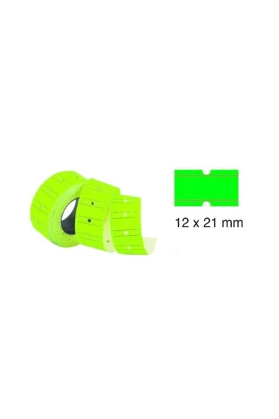 Tanex Taneks Yeşil Çizgili Etiketi 800lü 12 X 21 Mm ( Tek Adet ) ürün görseli 1
