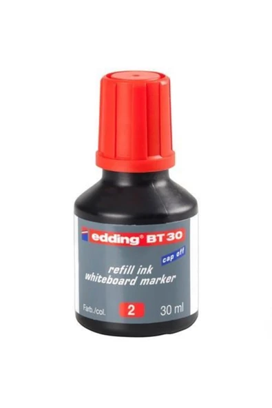 Edding BT30 Tahta Kalemi Mürekkebi Kırmızı tkm ürün görseli 1
