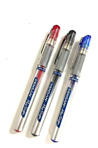Pensan 3 Adet My Sıgn Jel Roller Imza Kalemi 1 mm Kırmızı - Mavi -Siyah ürün görseli 1