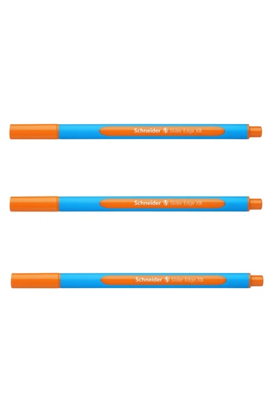 SCHNEIDER TÜKENMEZ KALEM SLIDER EDGE TURUNCU 152206 ( 3 Adet ) ürün görseli 1