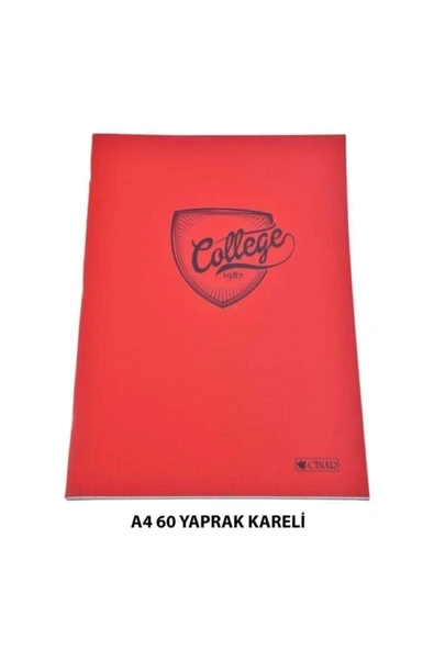 3 Çınar Çınar Pvc Kapaklı A4 Kareli Defter 60 Yaprak ürün görseli 1