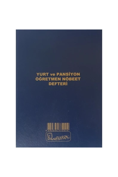 Kocaoluk Yurt Ve Pansiyon Öğretmen Nöbet Defteri Cilt Kapak ürün görseli 1