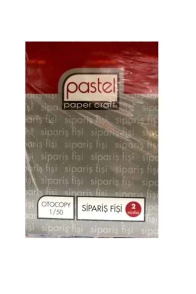 Pastel Otokopili Sipariş Fişi Küçük 1/50 ürün görseli 1