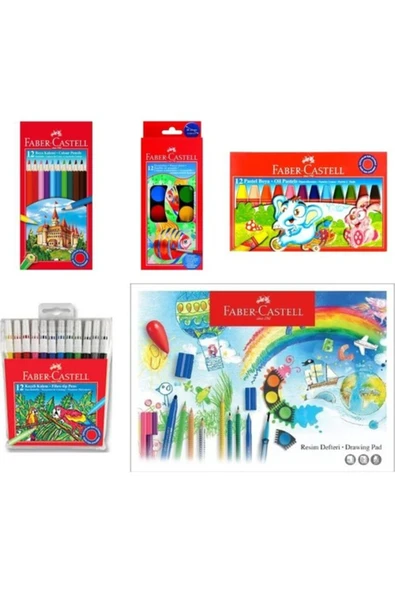 Faber Castell Faber-Castell Okul Ögrenci Kirtasiye Boya Seti OFISINN-053 ürün görseli 1