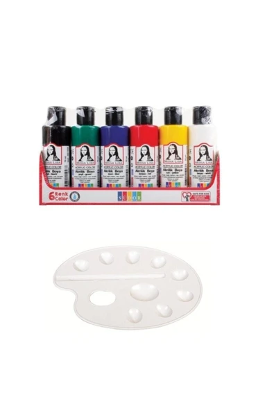 Südor Sd1006 Monalisa Akrilik Boya 70ml 6 Lı Set Ve Büyük Resim Paleti T.s ürün görseli 1