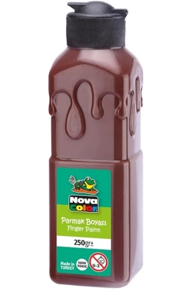 Nova Color PARMAK BOYASI 250GR KAHVERENGİ ürün görseli 1
