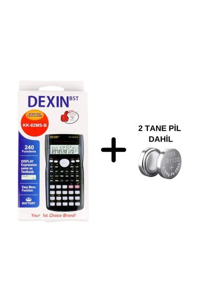 Caslo 10+2 Hane Bilimsel Fonksiyonlu Hesap Makinesi 240 Fonk Scıentıfıc Calculator 2 yılgaranti 15,5x8,5cm ürün görseli 1