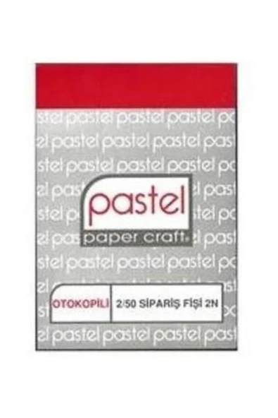 Pastel Sipariş Fişi 14x20 12 Adetli Paket (12 Cilt) ürün görseli 1