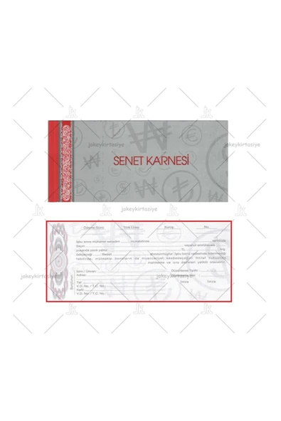 JokeyKırtasiye Stilo Senet Karnesi Mtb-1007 ürün görseli 1