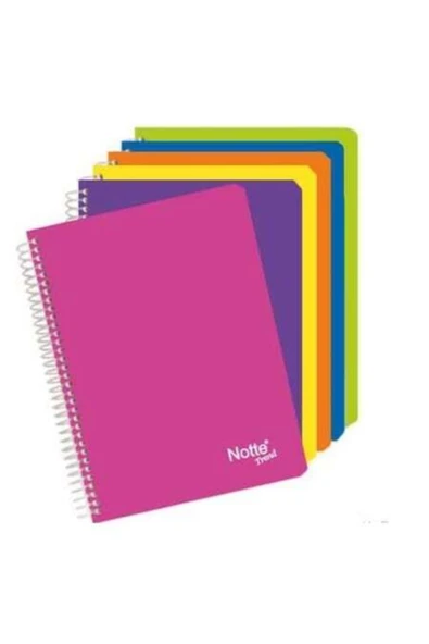 HERA A-4 Spiralli Defter Plastik Kapak Helezon Kareli 96 Yaprak 96/4 Dfn-0288 6 Lı (1 Paket 6 Adet) ürün görseli 1