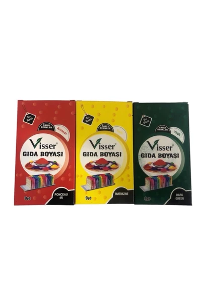 alisverisdevi Alışveriş Devi Toz Gıda Boyası Seti 3'lü G.b Gıdaboyası-9 ürün görseli 1