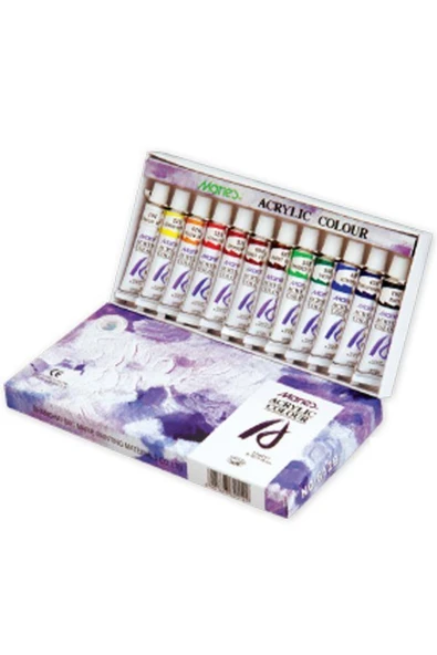 Maries Akrilik Boya 12 Li 12 ml 812b ürün görseli 1