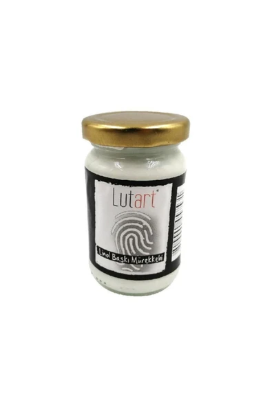 Lutart Su Bazlı Linol Baskı Mürekkebi 100 ml Beyaz ürün görseli 1