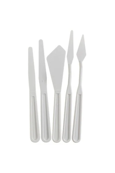 CRAFT HOBİ Resim Ve Heykel Çalışmaları Için 5li Plastik Spatüll'a Seti Spatula ürün görseli 1