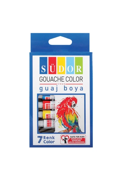 Südor Guaj Boya Tüp 8.5 Ml 7 Renk Sd571 ürün görseli 1