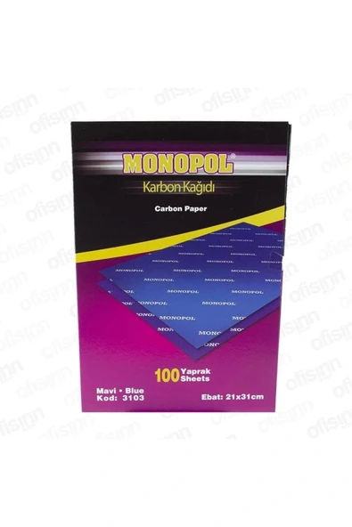 Monopol Karbon Kağıdı 5lia4 Mavi 3103 - ürün görseli 1