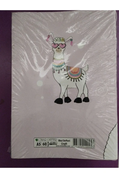 3 Çınar Çınar A5 Çizgili Defter 60 Yaprak 1 Adet Çizgili Karton Kapak ürün görseli 1
