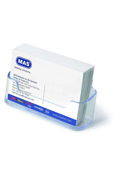 Mas Kartvizit Oval Şeffaf 486 ürün görseli 1