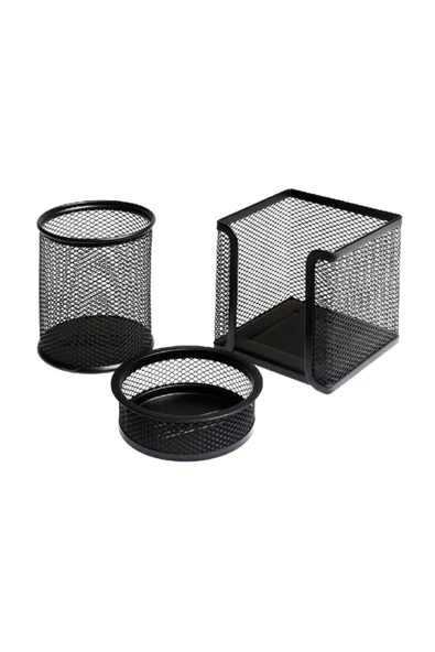 Partyheavenn Metal Perfore 3`lü Set Siyah ürün görseli 1