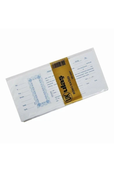 ulaş bono Kağıdı Senet Kağıdı 100 Adet ürün görseli 1