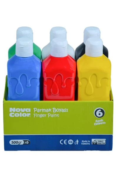 Nova Color Parmak Boyası 500 Gr 6 renk NC784 ürün görseli 1