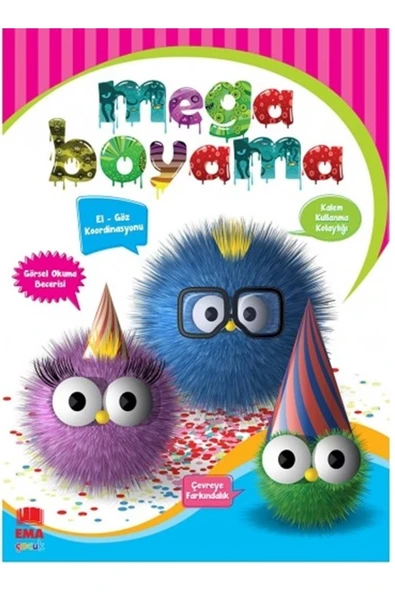 Ema Çocuk Mega Boyama - 128 Sayfa - Örnek Renkli Resimli ürün görseli 1